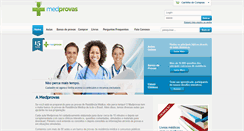 Desktop Screenshot of medprovas.com
