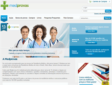 Tablet Screenshot of medprovas.com